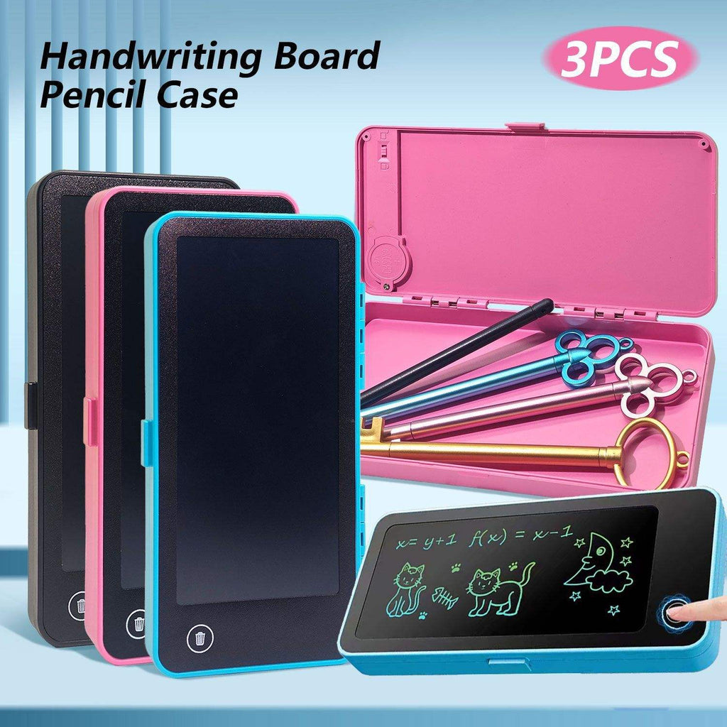 2 in 1 LCD Writing Pad Pencil Box for Kids