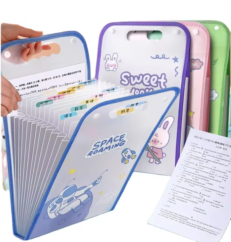 File Folder with Button Lock and Handle Certificates Holder MIX Desing