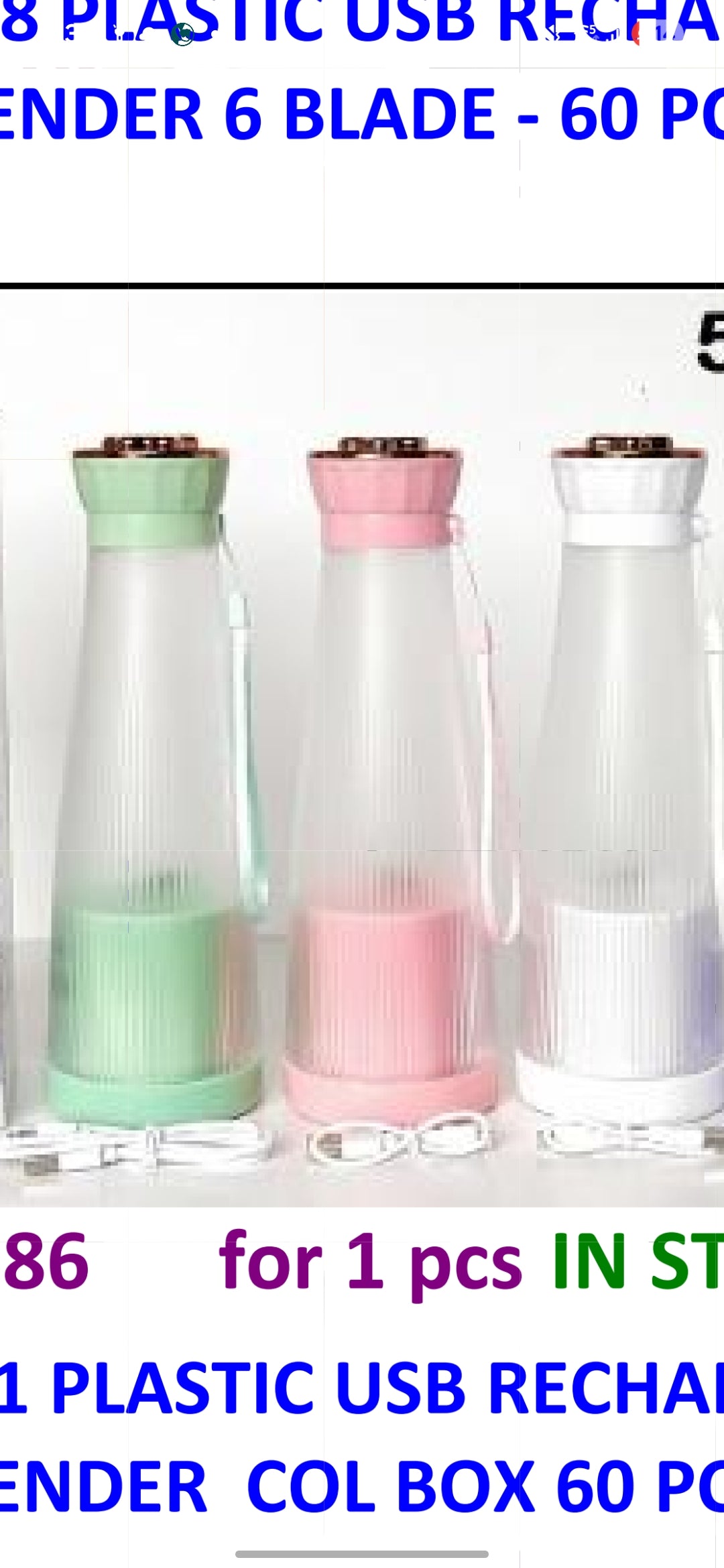Portable Mini Juicer Bottle Blender