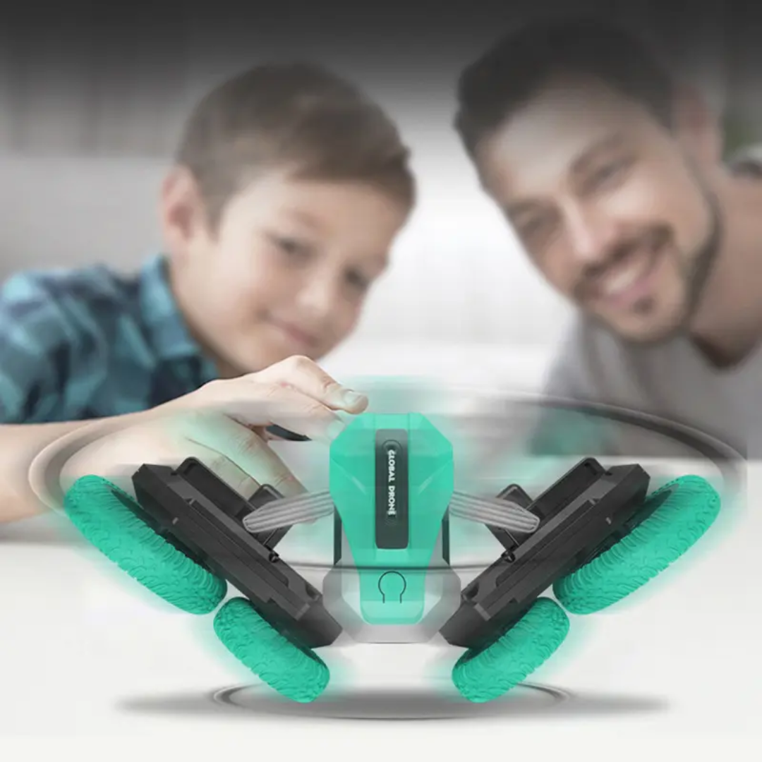 Rotating LED RC Stunt Car
