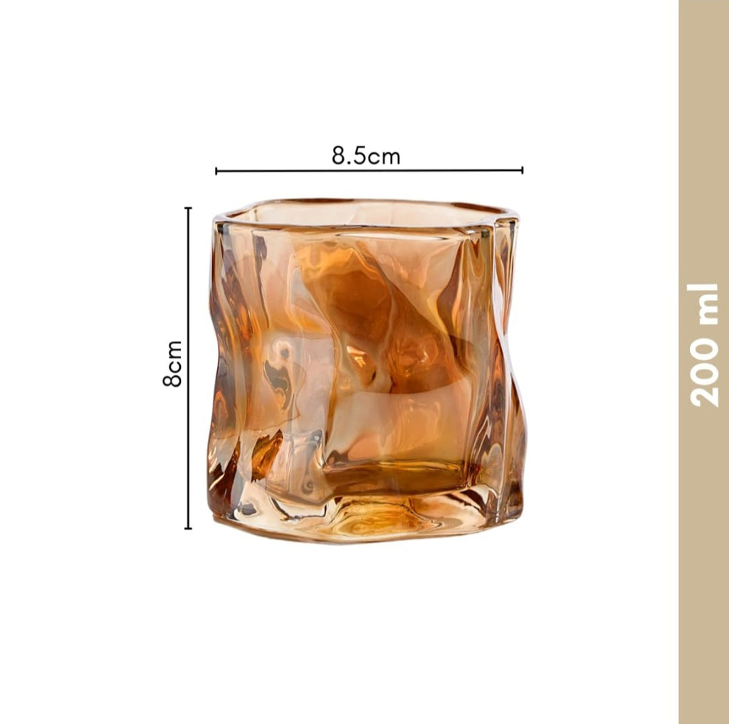 Gold Juice Glass Set Of 6 (200ML)